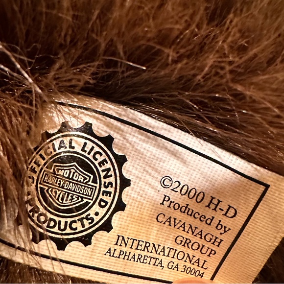 Harley-Davidson 2000 Bean Bag Plush Biker Bear Doo Rag - 15” with Tags VTG - Picture 16 of 16